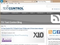 Small Screenshot picture of TX Text Control Blog