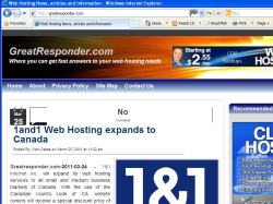 thumbnail image of GreatResponder.com web hosting blog