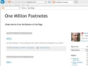 Small Screenshot picture of One Million Footnotes